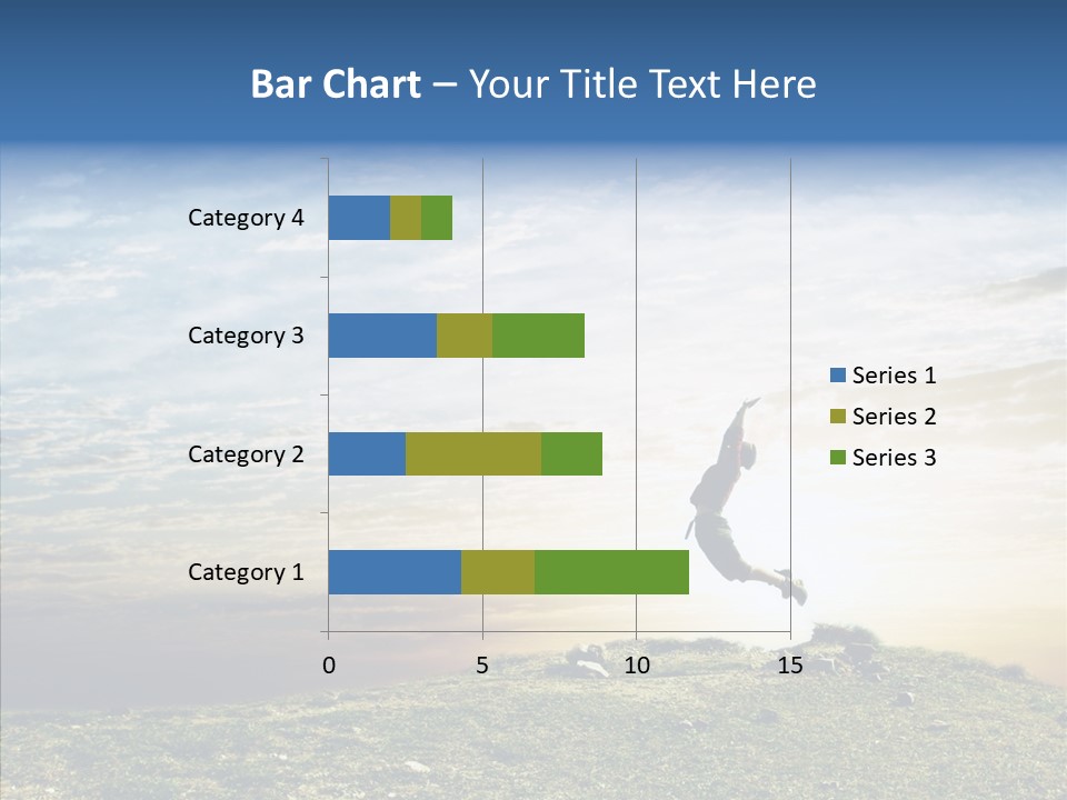 Freedom Woman Sunrise PowerPoint Template