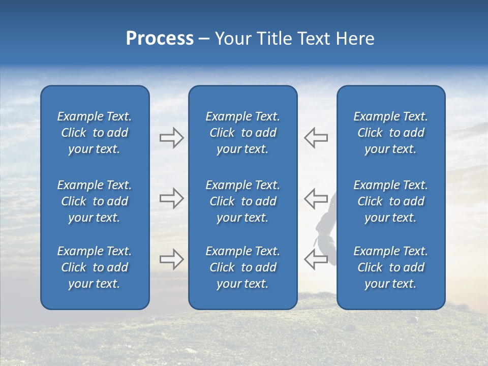 Freedom Woman Sunrise PowerPoint Template