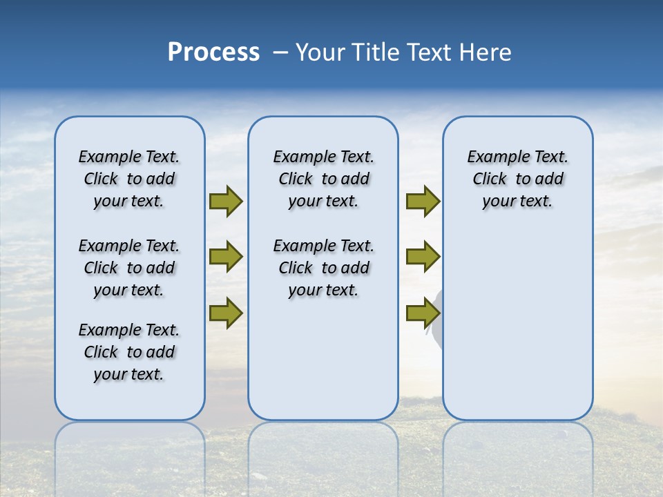 Freedom Woman Sunrise PowerPoint Template