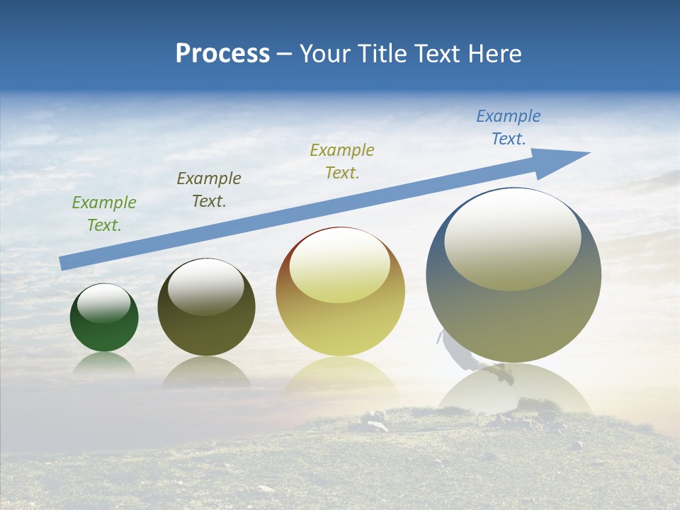 Freedom Woman Sunrise PowerPoint Template