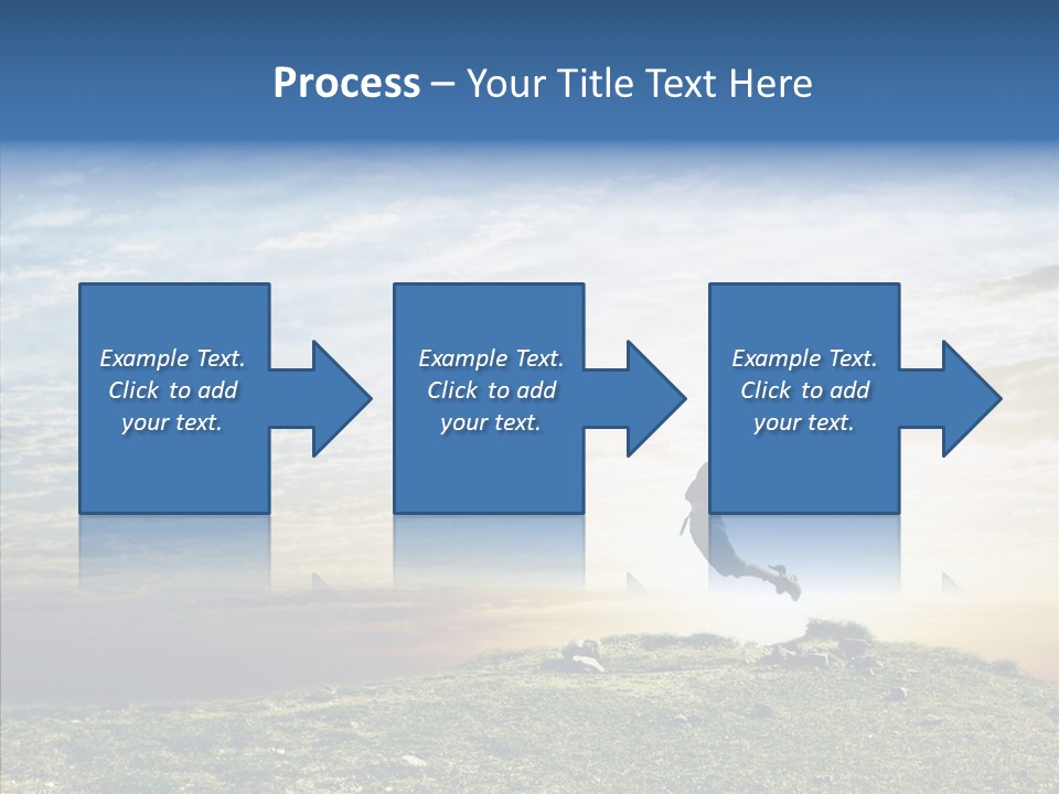 Freedom Woman Sunrise PowerPoint Template
