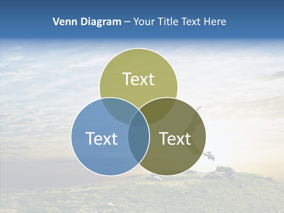 Freedom Woman Sunrise PowerPoint Template