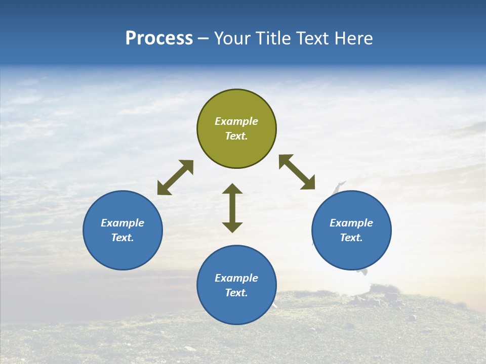 Freedom Woman Sunrise PowerPoint Template