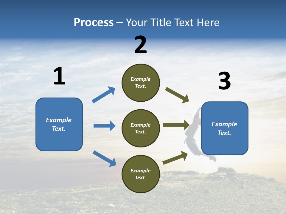Freedom Woman Sunrise PowerPoint Template