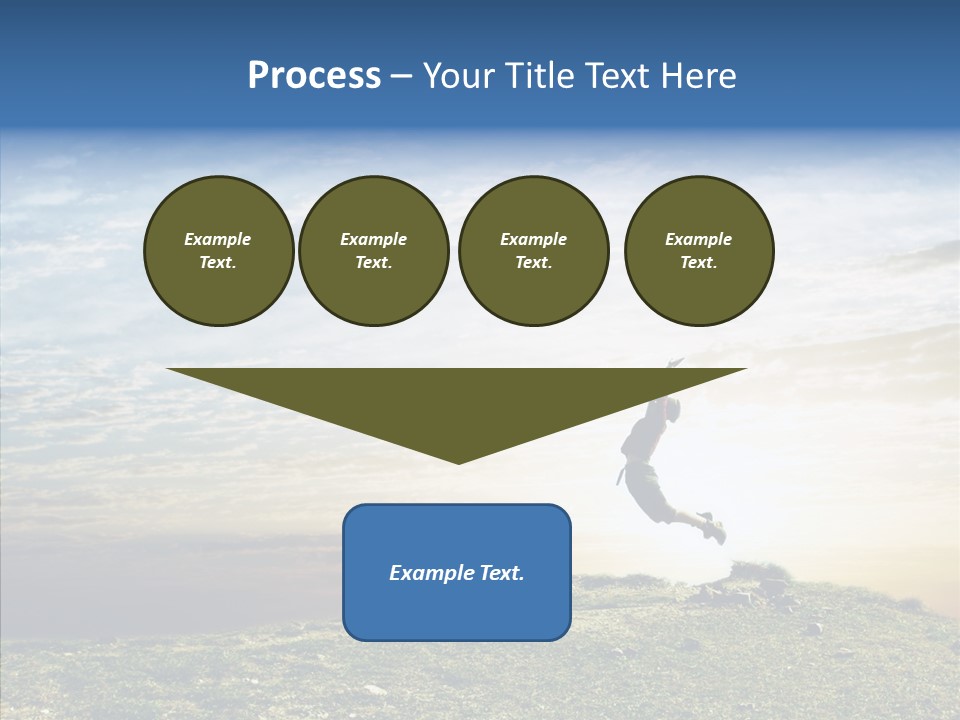 Freedom Woman Sunrise PowerPoint Template