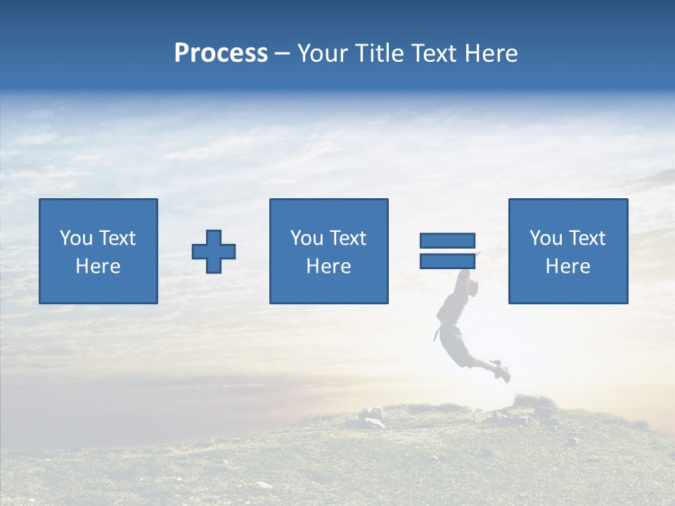 Freedom Woman Sunrise PowerPoint Template