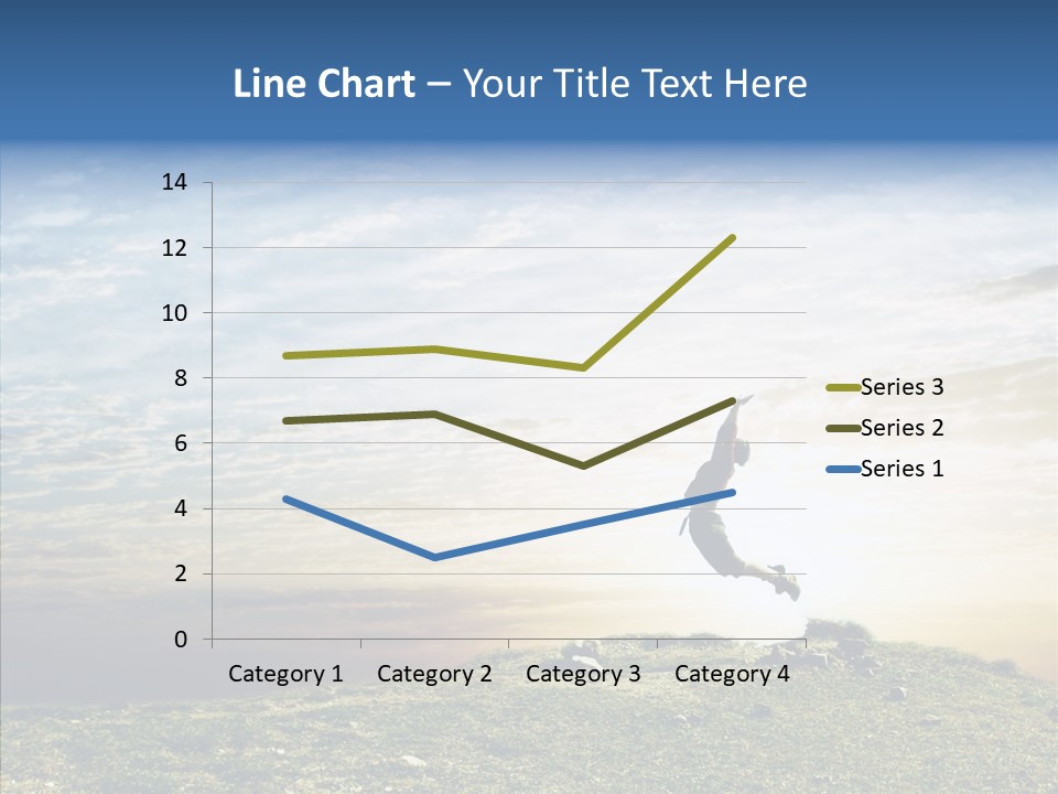 Freedom Woman Sunrise PowerPoint Template