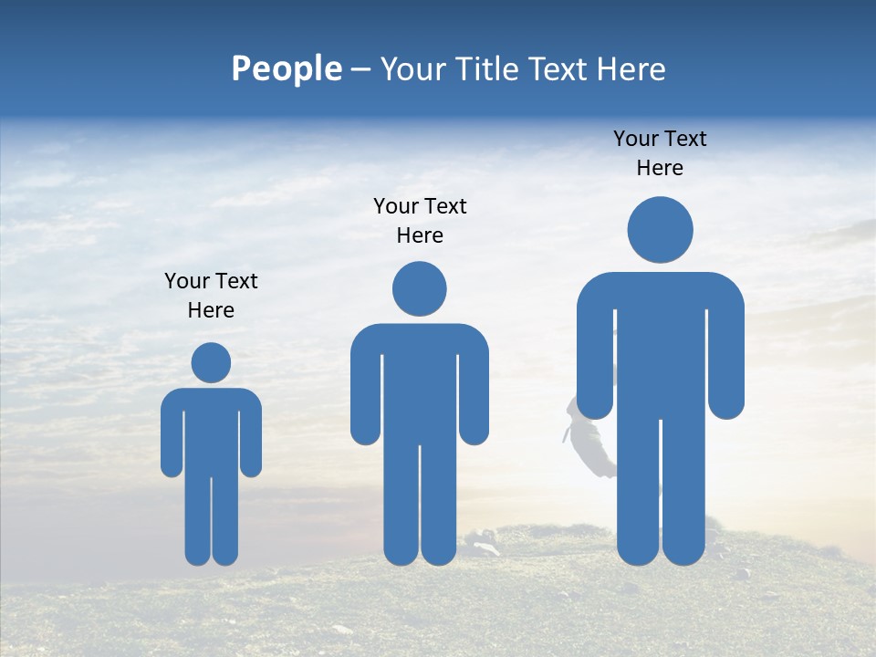 Freedom Woman Sunrise PowerPoint Template