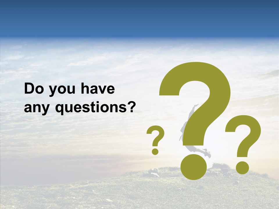 Freedom Woman Sunrise PowerPoint Template