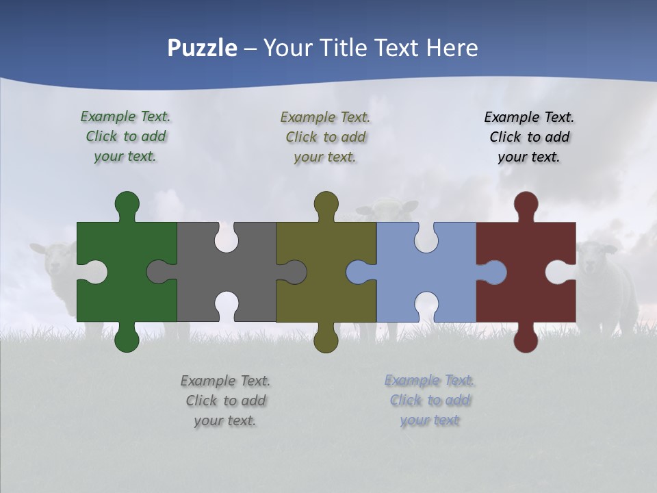 Curious Babe Grass PowerPoint Template