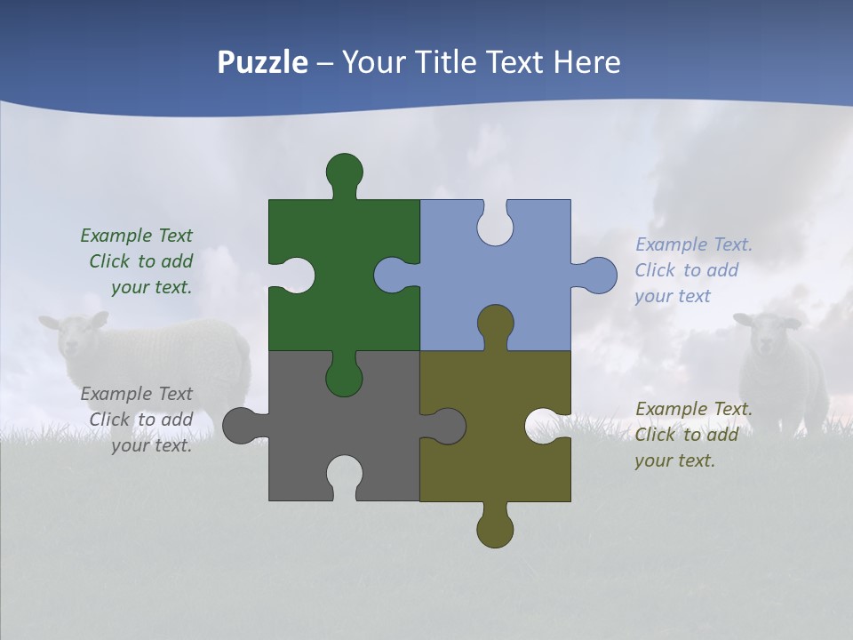 Curious Babe Grass PowerPoint Template