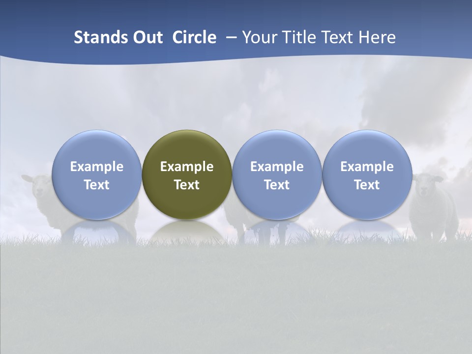 Curious Babe Grass PowerPoint Template