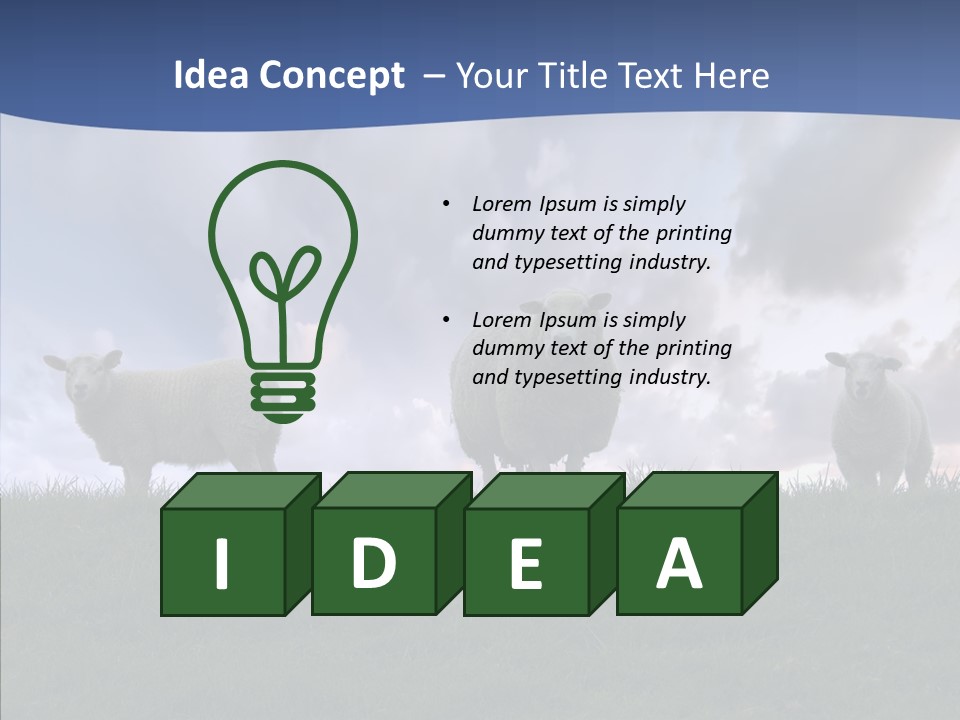 Curious Babe Grass PowerPoint Template