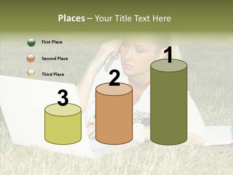 Connection Message Worker PowerPoint Template