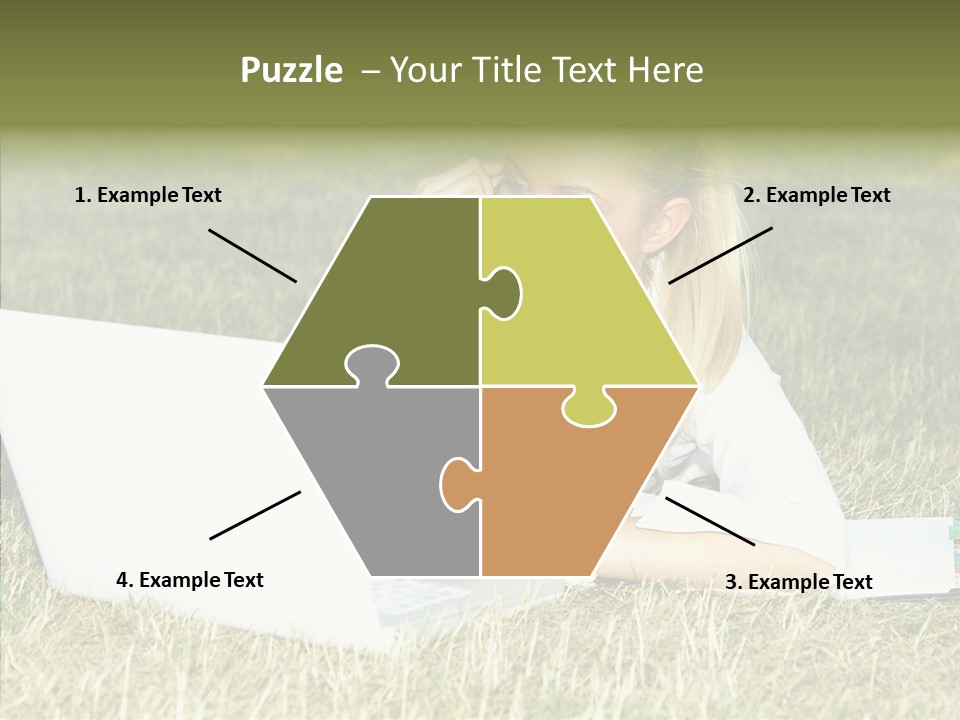 Connection Message Worker PowerPoint Template