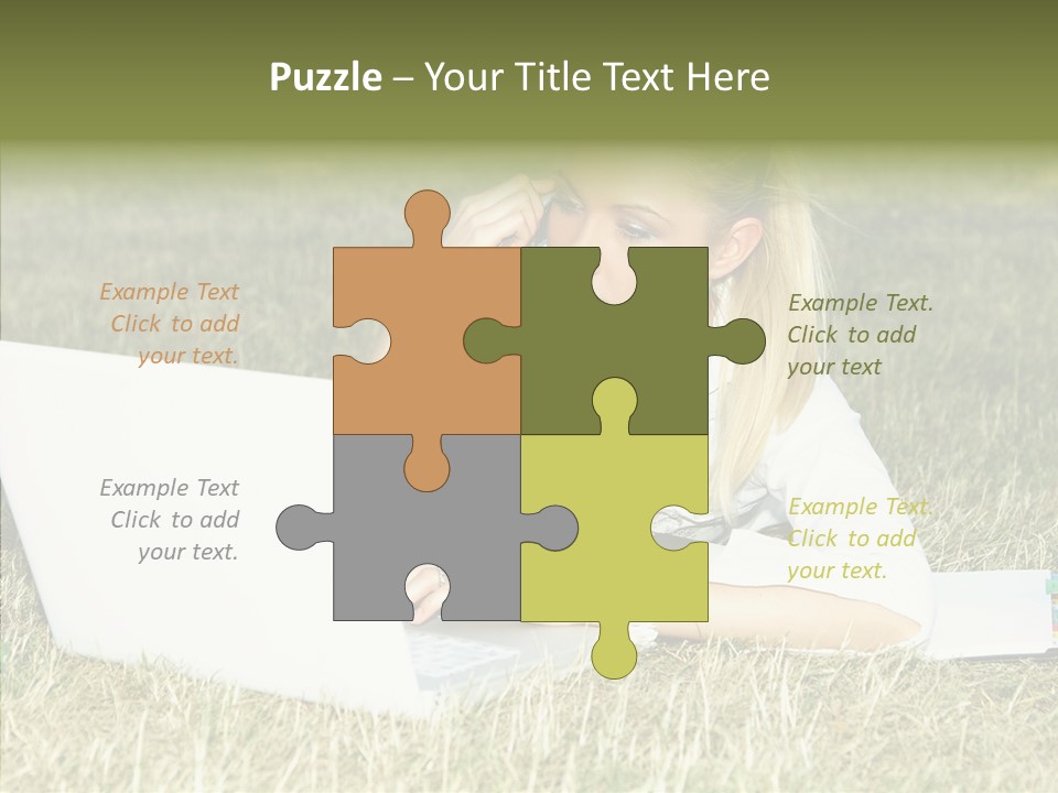 Connection Message Worker PowerPoint Template