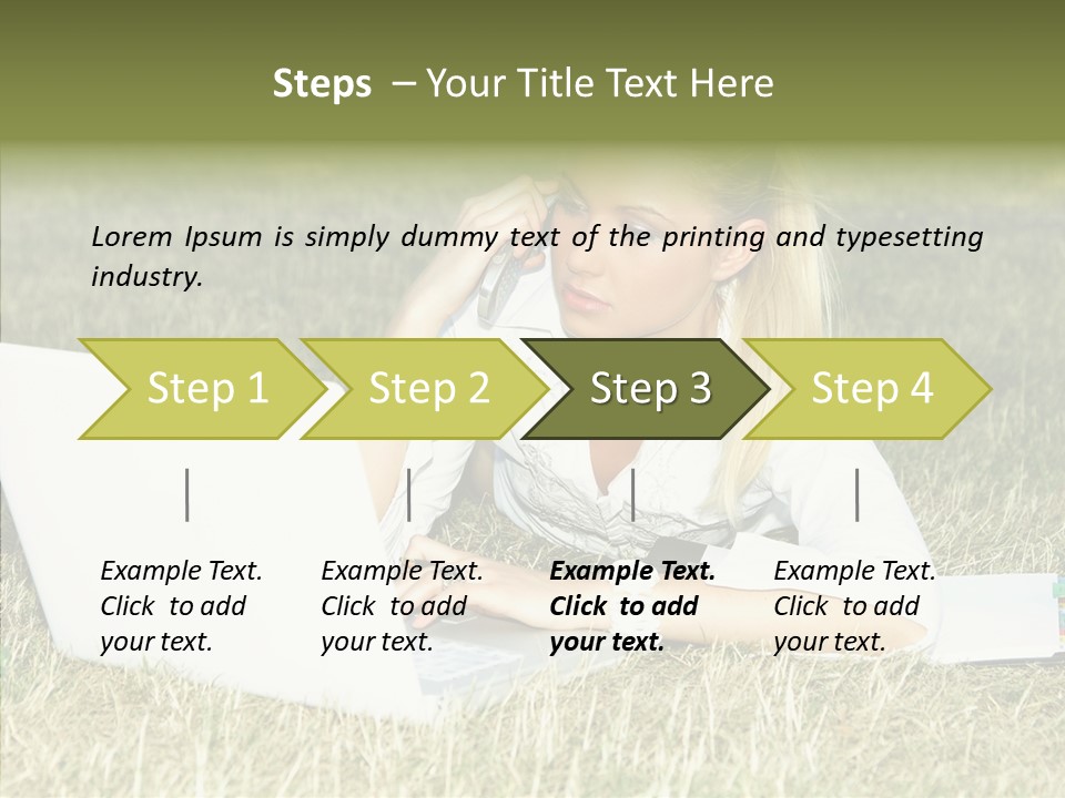 Connection Message Worker PowerPoint Template