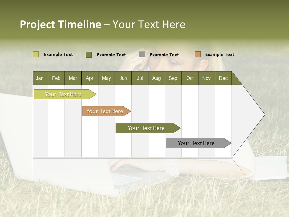 Connection Message Worker PowerPoint Template