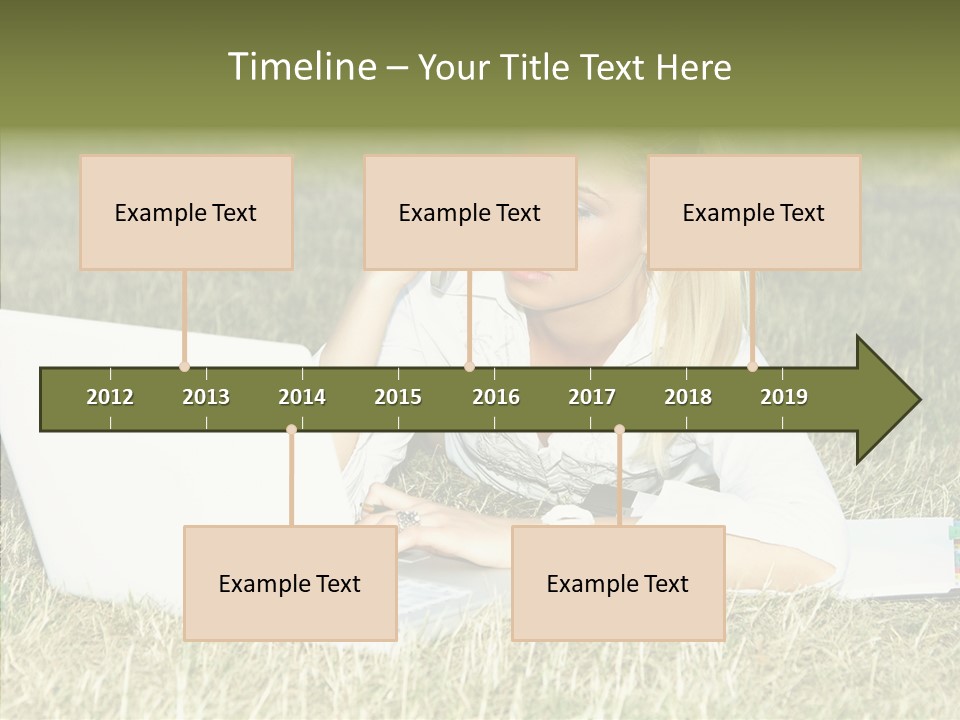 Connection Message Worker PowerPoint Template