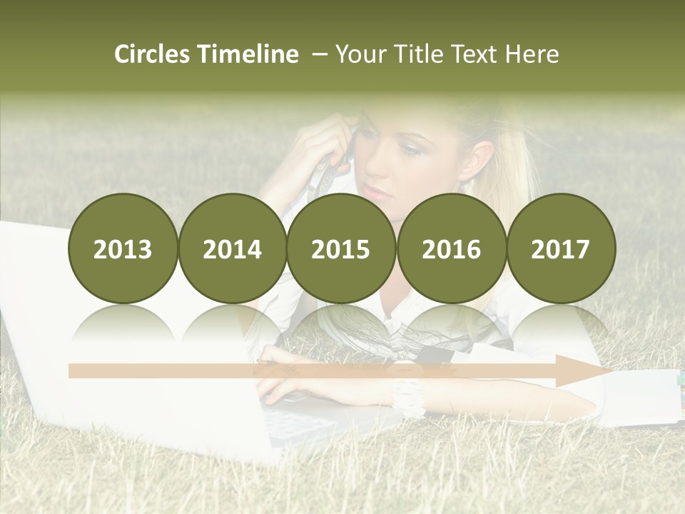 Connection Message Worker PowerPoint Template