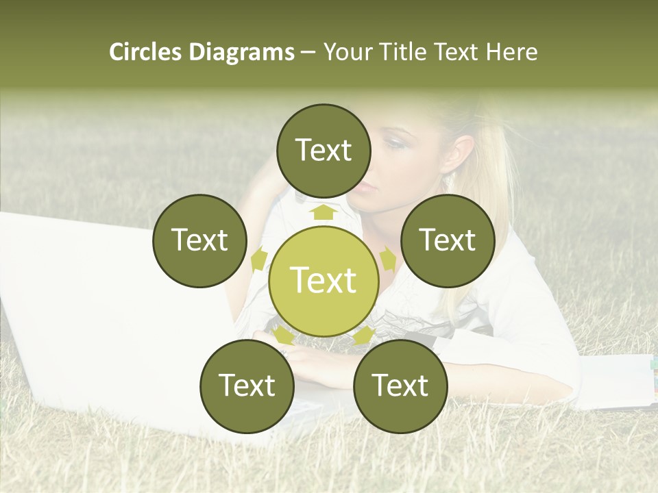 Connection Message Worker PowerPoint Template
