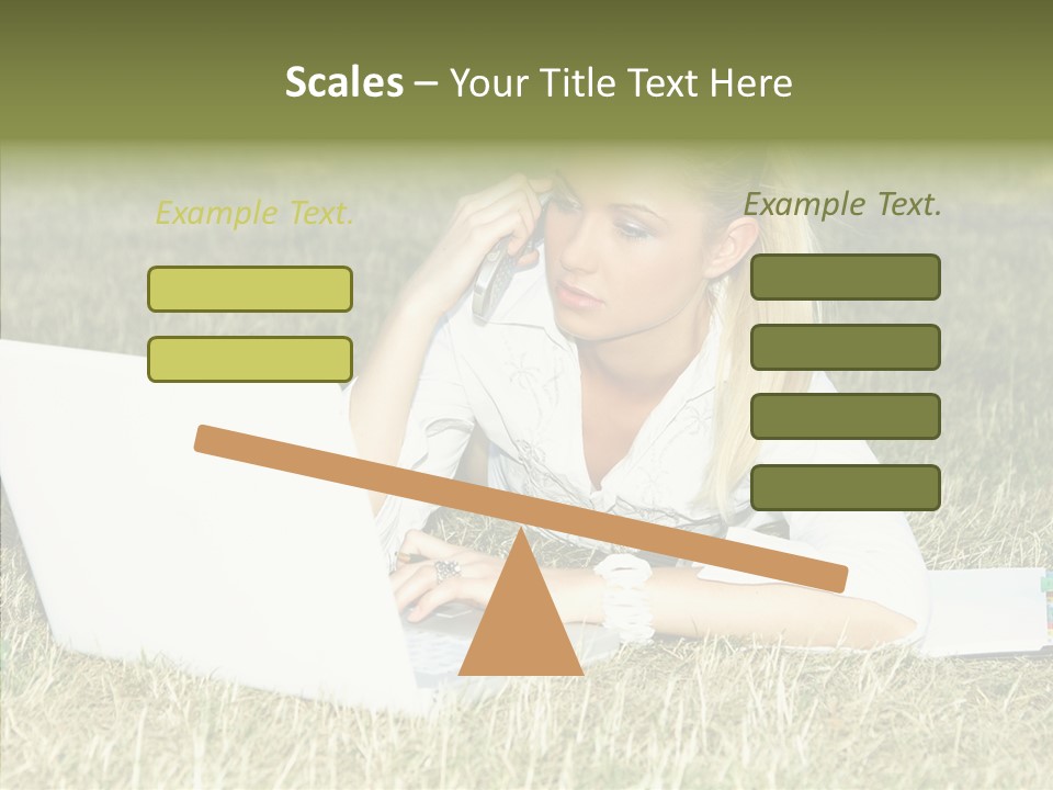 Connection Message Worker PowerPoint Template