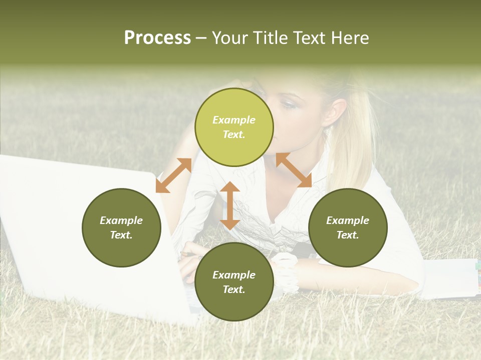 Connection Message Worker PowerPoint Template