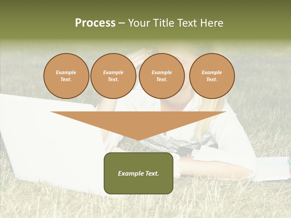 Connection Message Worker PowerPoint Template