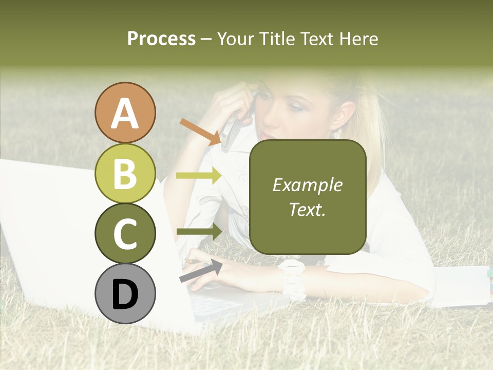 Connection Message Worker PowerPoint Template