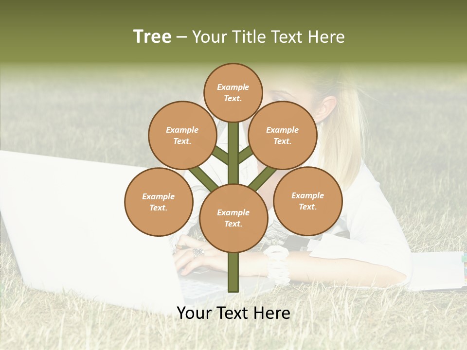 Connection Message Worker PowerPoint Template