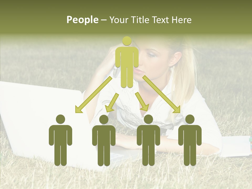 Connection Message Worker PowerPoint Template