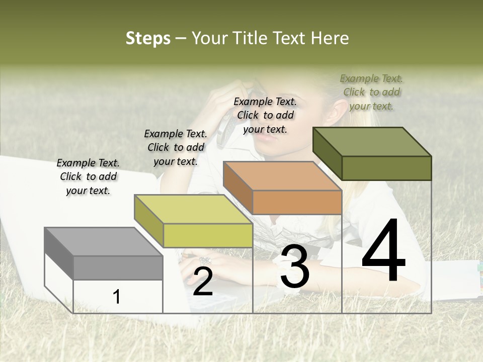 Connection Message Worker PowerPoint Template