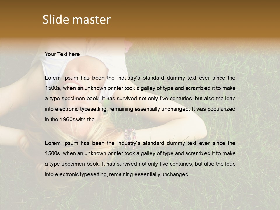 Relax Happiness Fashionable PowerPoint Template