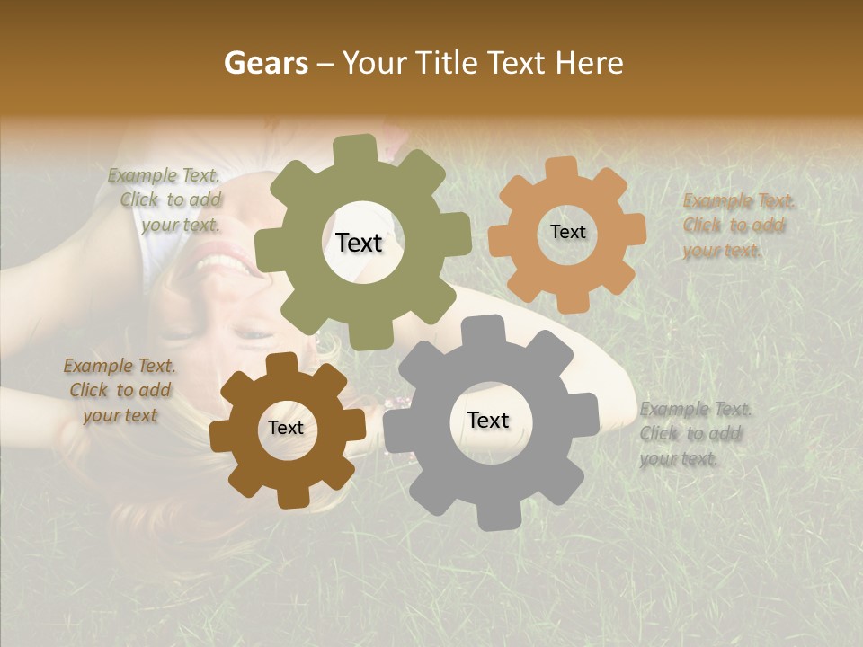 Relax Happiness Fashionable PowerPoint Template