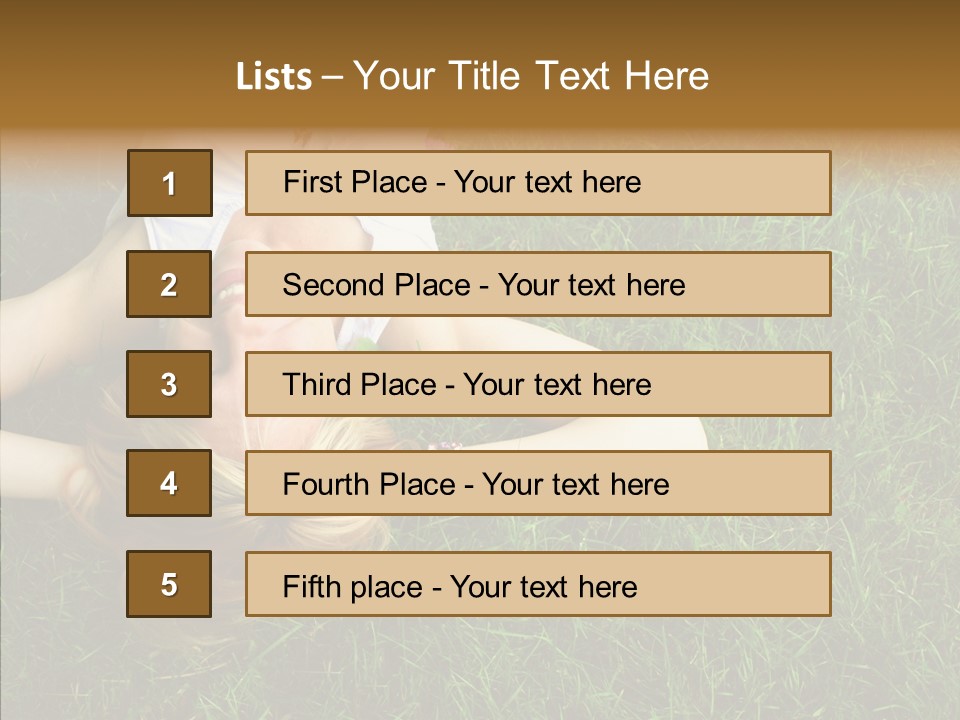 Relax Happiness Fashionable PowerPoint Template