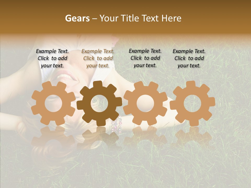 Relax Happiness Fashionable PowerPoint Template