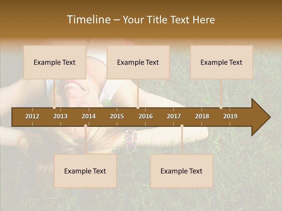 Relax Happiness Fashionable PowerPoint Template