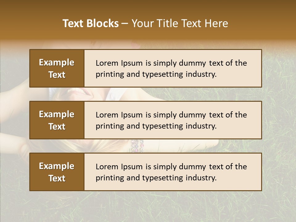 Relax Happiness Fashionable PowerPoint Template