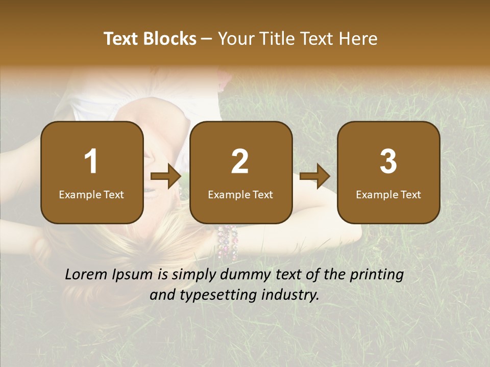 Relax Happiness Fashionable PowerPoint Template