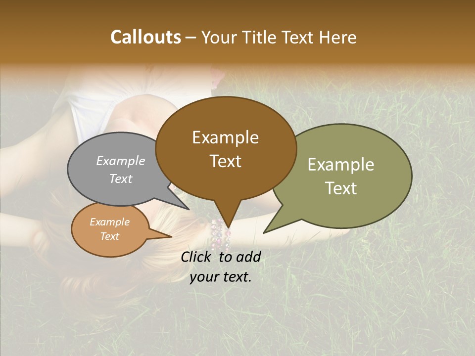 Relax Happiness Fashionable PowerPoint Template