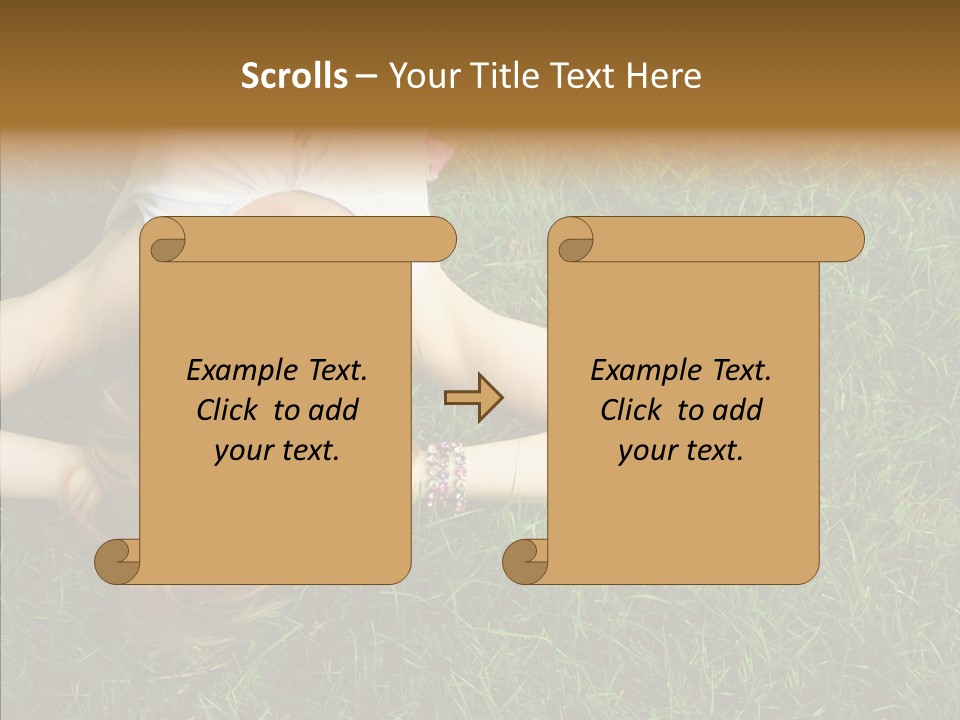 Relax Happiness Fashionable PowerPoint Template