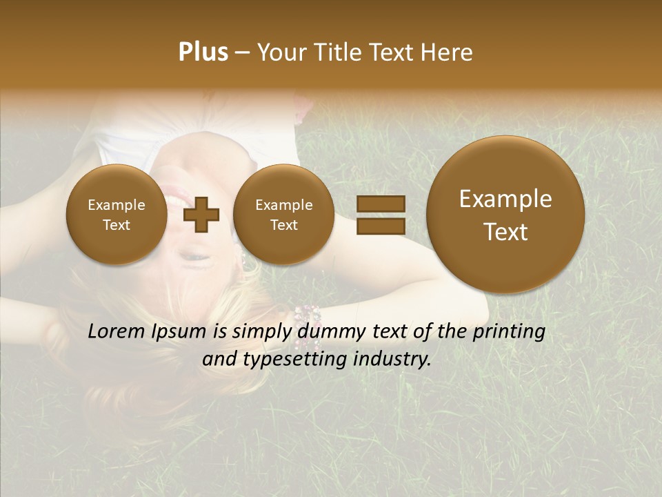 Relax Happiness Fashionable PowerPoint Template