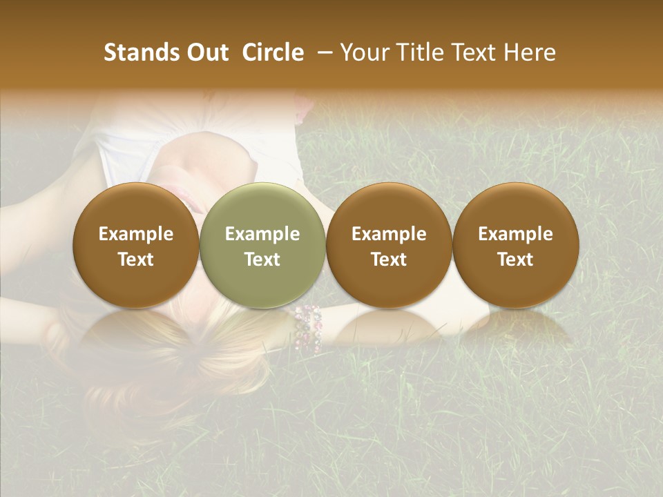 Relax Happiness Fashionable PowerPoint Template