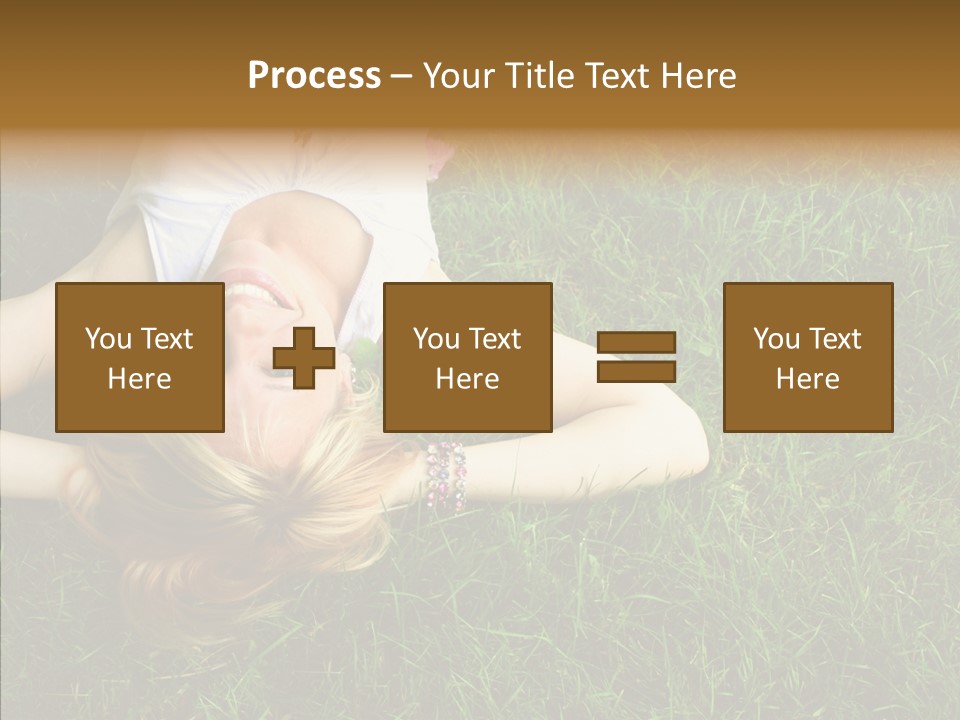 Relax Happiness Fashionable PowerPoint Template