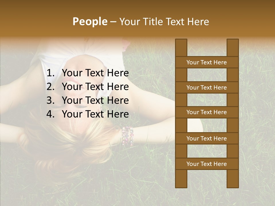 Relax Happiness Fashionable PowerPoint Template