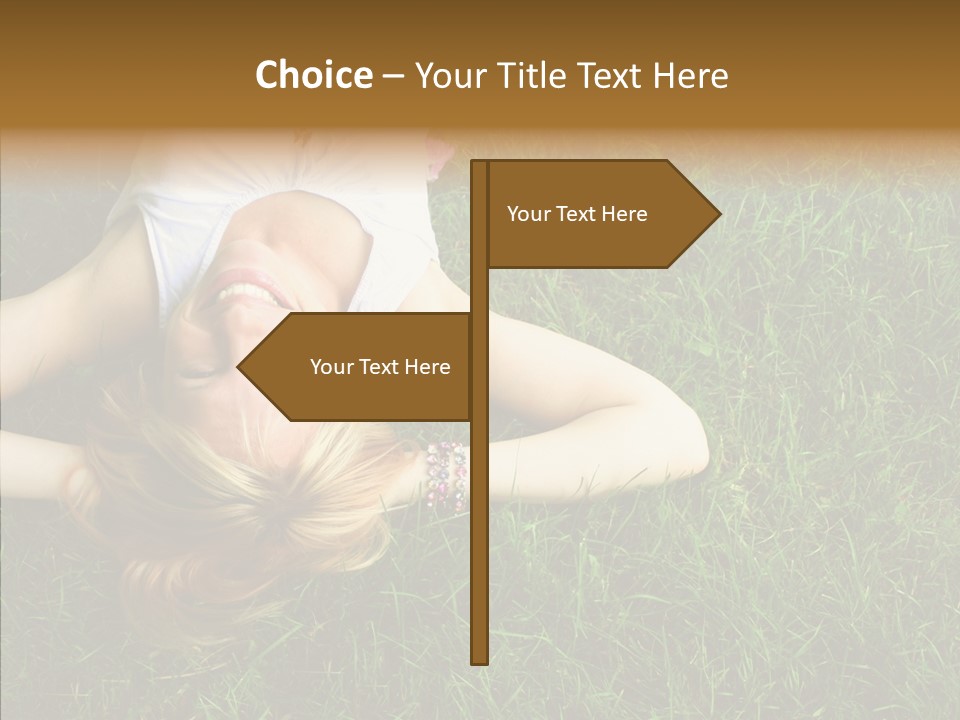 Relax Happiness Fashionable PowerPoint Template