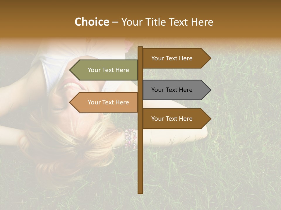 Relax Happiness Fashionable PowerPoint Template