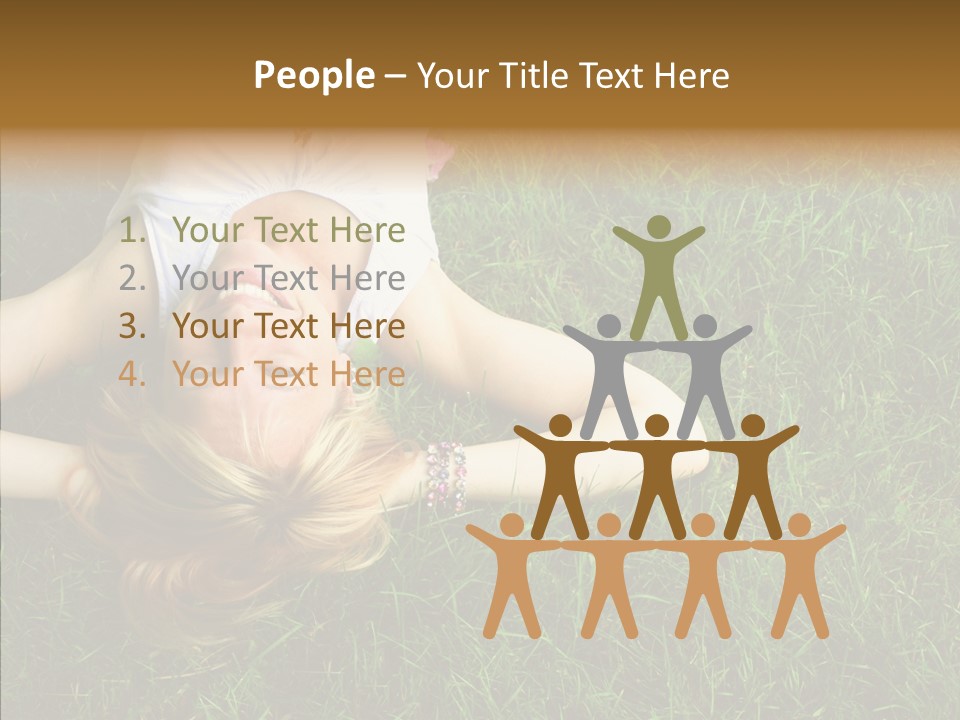 Relax Happiness Fashionable PowerPoint Template