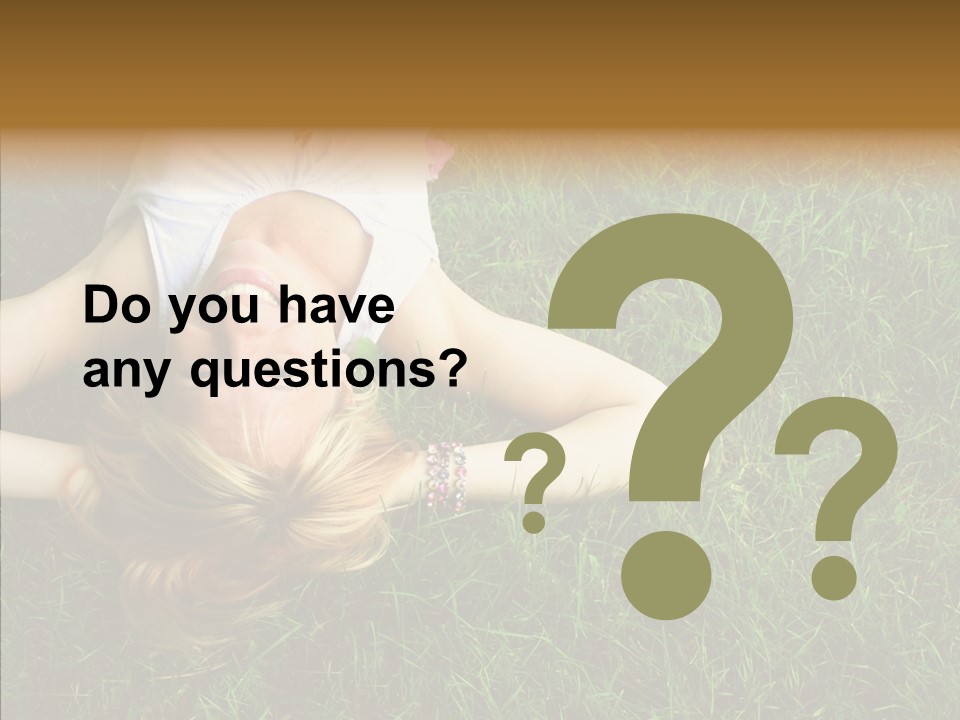 Relax Happiness Fashionable PowerPoint Template