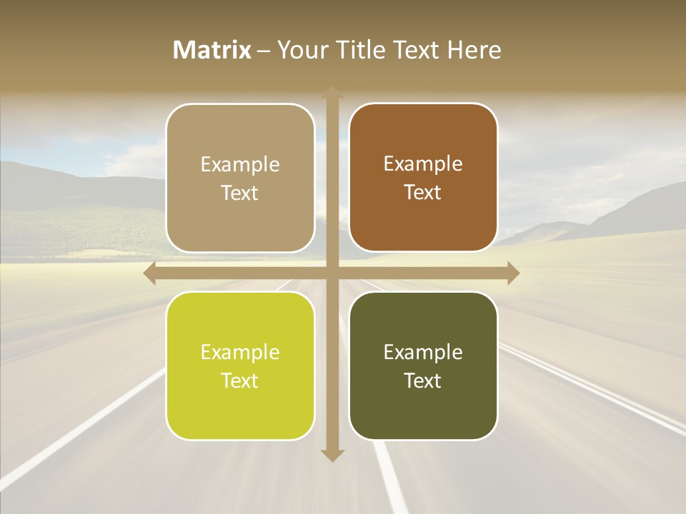 Stripped Blur Drive PowerPoint Template